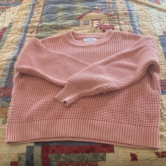 Old Navy women’s knit sweater medium pink casual 100% cotton - Picture 7 of 7